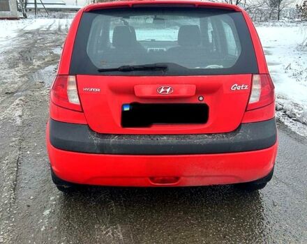 Красный Хендай Гетц, объемом двигателя 1.4 л и пробегом 165 тыс. км за 5950 $, фото 1 на Automoto.ua