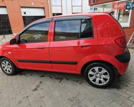 Красный Хендай Гетц, объемом двигателя 1.4 л и пробегом 189 тыс. км за 4950 $, фото 1 на Automoto.ua