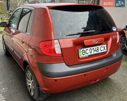 Красный Хендай Гетц, объемом двигателя 1.4 л и пробегом 159 тыс. км за 6000 $, фото 1 на Automoto.ua