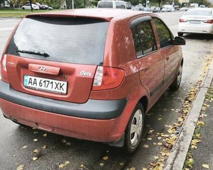 Красный Хендай Гетц, объемом двигателя 1.4 л и пробегом 193 тыс. км за 4250 $, фото 10 на Automoto.ua