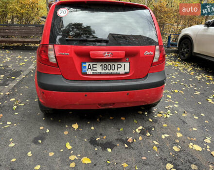 Червоний Хендай Гетц, об'ємом двигуна 1.4 л та пробігом 106 тис. км за 5200 $, фото 15 на Automoto.ua
