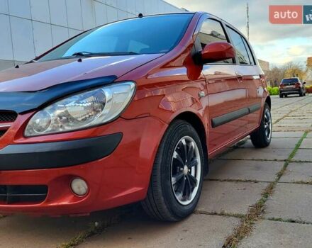 Красный Хендай Гетц, объемом двигателя 1.4 л и пробегом 165 тыс. км за 5850 $, фото 1 на Automoto.ua