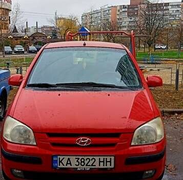 Красный Хендай Гетц, объемом двигателя 1.4 л и пробегом 193 тыс. км за 5500 $, фото 1 на Automoto.ua