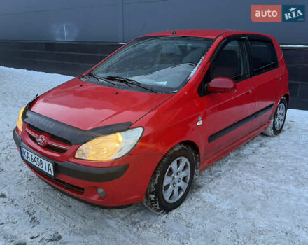 Красный Хендай Гетц, объемом двигателя 1.4 л и пробегом 228 тыс. км за 3999 $, фото 1 на Automoto.ua