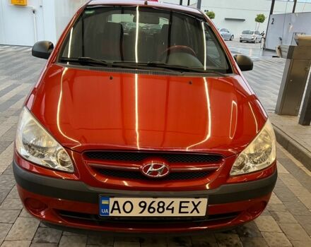 Красный Хендай Гетц, объемом двигателя 1.1 л и пробегом 170 тыс. км за 3844 $, фото 1 на Automoto.ua