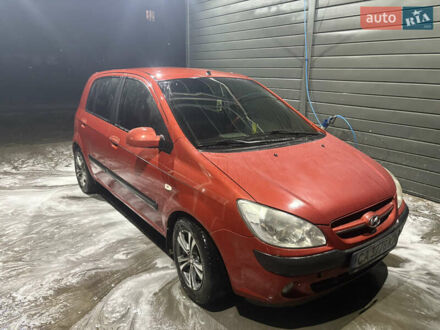 Красный Хендай Гетц, объемом двигателя 1.4 л и пробегом 217 тыс. км за 5700 $, фото 1 на Automoto.ua