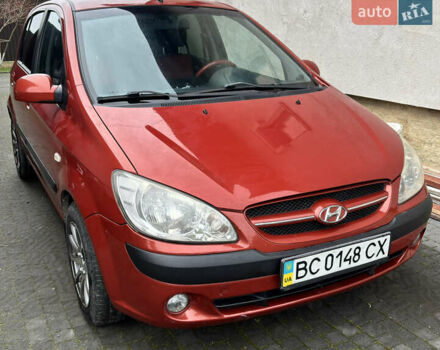 Красный Хендай Гетц, объемом двигателя 1.4 л и пробегом 159 тыс. км за 6000 $, фото 1 на Automoto.ua