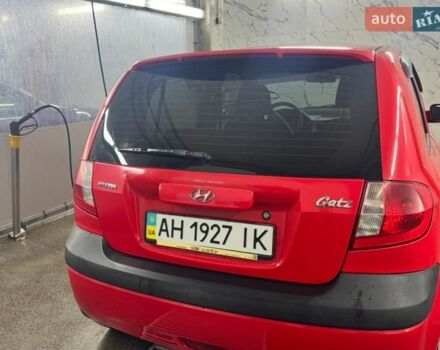 Красный Хендай Гетц, объемом двигателя 1.4 л и пробегом 229 тыс. км за 4300 $, фото 1 на Automoto.ua