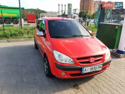 Хендай Гетц 2007 у Обухове на Automoto.ua Червоний Хендай Гетц, об'ємом двигуна 1.6 л та пробігом 220 тис. км за 4600 $, фото 1 на Automoto.ua