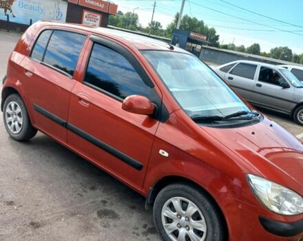 Красный Хендай Гетц, объемом двигателя 1.4 л и пробегом 170 тыс. км за 6138 $, фото 1 на Automoto.ua