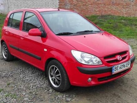 Красный Хендай Гетц, объемом двигателя 1.4 л и пробегом 141 тыс. км за 5500 $, фото 1 на Automoto.ua