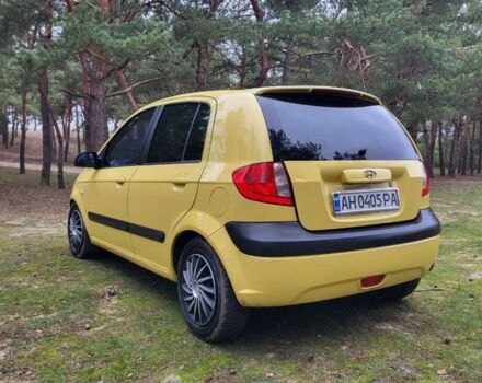 Желтый Хендай Гетц, объемом двигателя 1.4 л и пробегом 198 тыс. км за 5000 $, фото 6 на Automoto.ua
