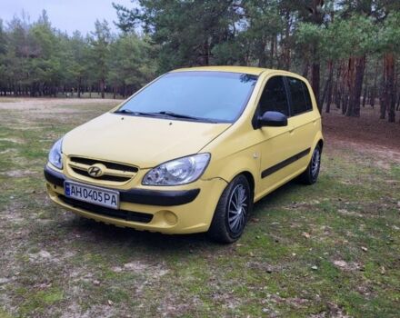 Желтый Хендай Гетц, объемом двигателя 1.4 л и пробегом 198 тыс. км за 5000 $, фото 1 на Automoto.ua