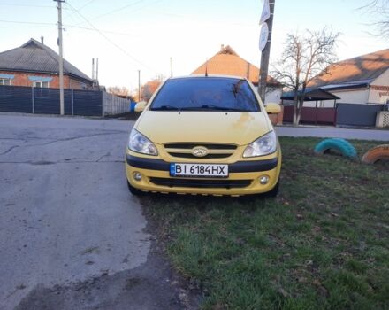 Желтый Хендай Гетц, объемом двигателя 1.4 л и пробегом 250 тыс. км за 3900 $, фото 1 на Automoto.ua