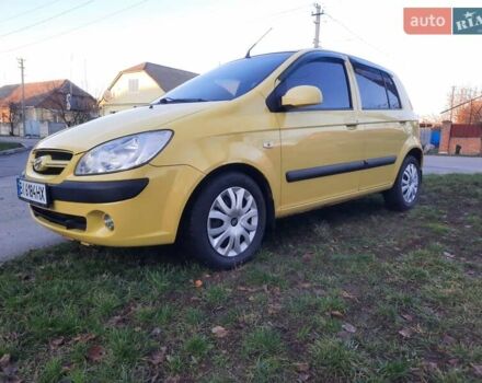 Желтый Хендай Гетц, объемом двигателя 1.4 л и пробегом 238 тыс. км за 3900 $, фото 1 на Automoto.ua