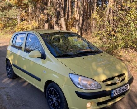 Желтый Хендай Гетц, объемом двигателя 1.6 л и пробегом 215 тыс. км за 3500 $, фото 2 на Automoto.ua