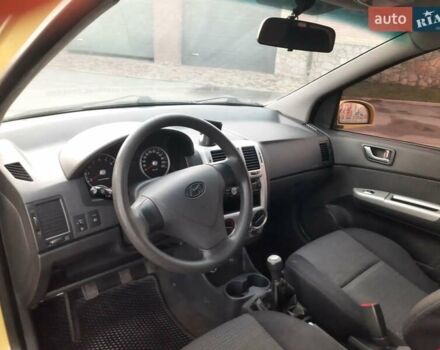 Желтый Хендай Гетц, объемом двигателя 1.4 л и пробегом 238 тыс. км за 3900 $, фото 13 на Automoto.ua