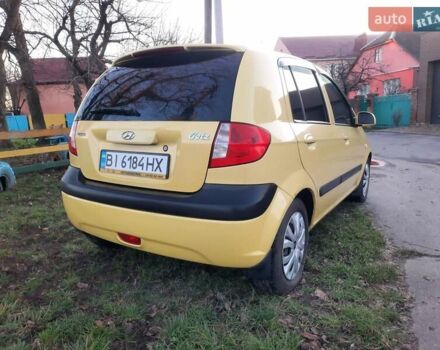 Желтый Хендай Гетц, объемом двигателя 1.4 л и пробегом 238 тыс. км за 3900 $, фото 9 на Automoto.ua