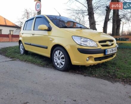Желтый Хендай Гетц, объемом двигателя 1.4 л и пробегом 238 тыс. км за 3900 $, фото 3 на Automoto.ua