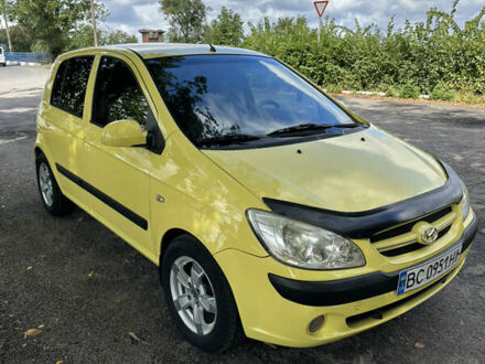 Желтый Хендай Гетц, объемом двигателя 1.4 л и пробегом 207 тыс. км за 4700 $, фото 1 на Automoto.ua
