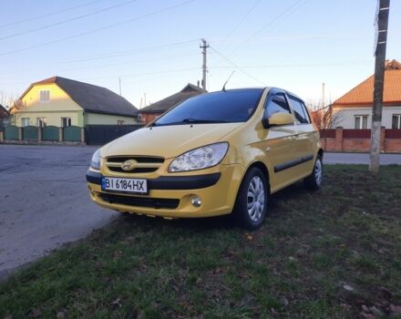 Желтый Хендай Гетц, объемом двигателя 1.4 л и пробегом 250 тыс. км за 3900 $, фото 1 на Automoto.ua