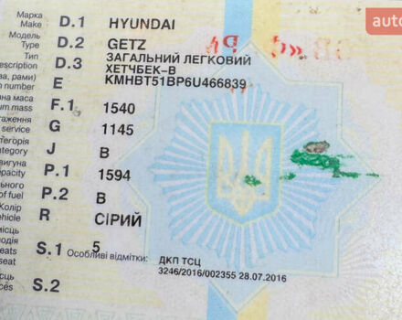 Серый Хендай Гетц, объемом двигателя 1.59 л и пробегом 120 тыс. км за 5990 $, фото 34 на Automoto.ua
