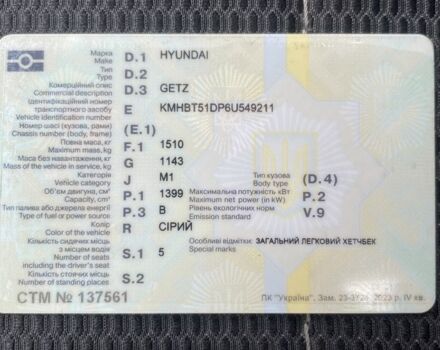 Серый Хендай Гетц, объемом двигателя 1.4 л и пробегом 209 тыс. км за 4999 $, фото 5 на Automoto.ua