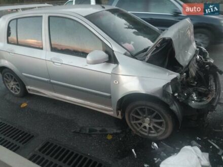 Серый Хендай Гетц, объемом двигателя 1.3 л и пробегом 178 тыс. км за 1500 $, фото 1 на Automoto.ua