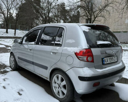 Серый Хендай Гетц, объемом двигателя 1.6 л и пробегом 242 тыс. км за 3800 $, фото 1 на Automoto.ua