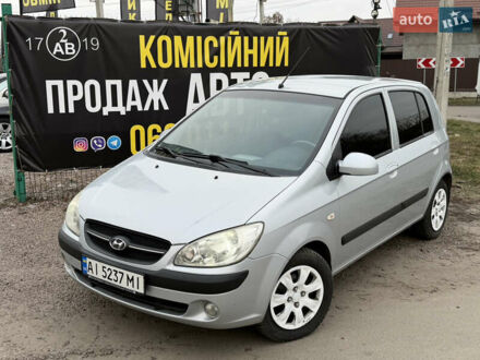 Серый Хендай Гетц, объемом двигателя 1.4 л и пробегом 211 тыс. км за 3500 $, фото 1 на Automoto.ua