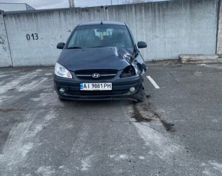 Серый Хендай Гетц, объемом двигателя 1.4 л и пробегом 140 тыс. км за 3300 $, фото 1 на Automoto.ua