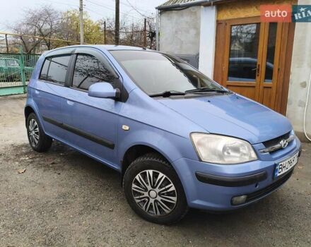 Синий Хендай Гетц, объемом двигателя 1.3 л и пробегом 317 тыс. км за 3800 $, фото 1 на Automoto.ua