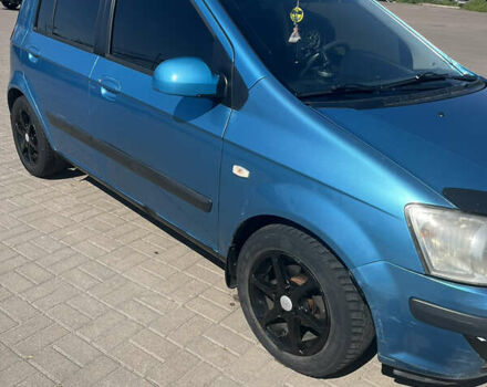 Синий Хендай Гетц, объемом двигателя 1.34 л и пробегом 260 тыс. км за 4000 $, фото 1 на Automoto.ua