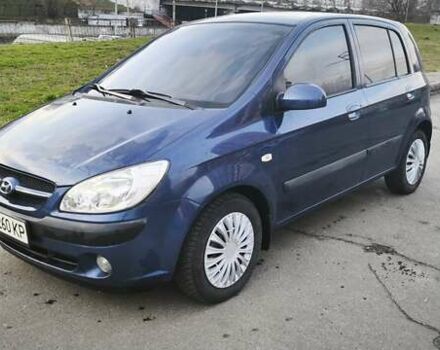 Синий Хендай Гетц, объемом двигателя 1.6 л и пробегом 210 тыс. км за 4299 $, фото 1 на Automoto.ua