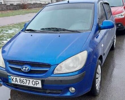 Синий Хендай Гетц, объемом двигателя 1.4 л и пробегом 214 тыс. км за 3615 $, фото 1 на Automoto.ua