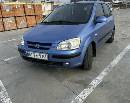 Синий Хендай Гетц, объемом двигателя 1.34 л и пробегом 200 тыс. км за 3850 $, фото 1 на Automoto.ua