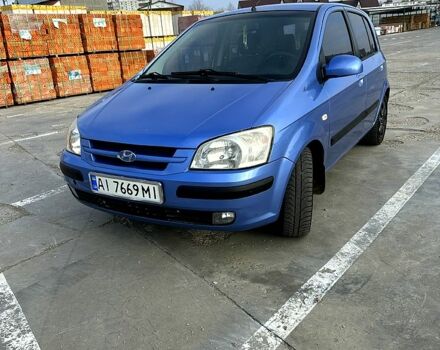Синий Хендай Гетц, объемом двигателя 1.3 л и пробегом 200 тыс. км за 3850 $, фото 1 на Automoto.ua