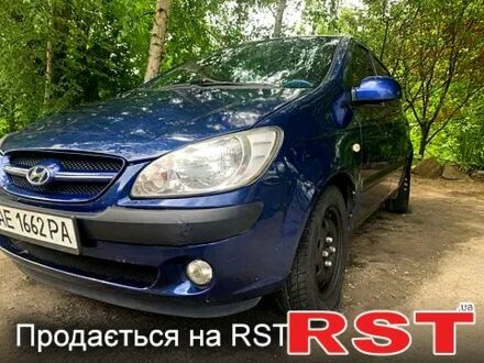 Синий Хендай Гетц, объемом двигателя 1.6 л и пробегом 193 тыс. км за 3500 $, фото 1 на Automoto.ua