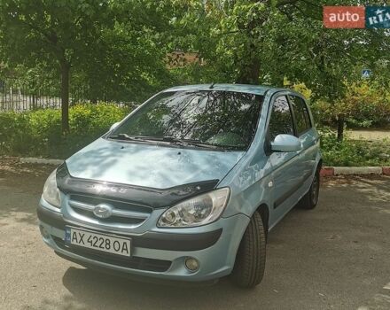 Синий Хендай Гетц, объемом двигателя 1.34 л и пробегом 273 тыс. км за 2500 $, фото 1 на Automoto.ua