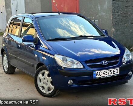 Синий Хендай Гетц, объемом двигателя 1.6 л и пробегом 170 тыс. км за 5950 $, фото 1 на Automoto.ua