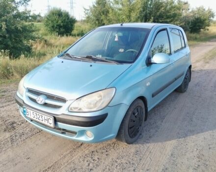 Синий Хендай Гетц, объемом двигателя 1.4 л и пробегом 275 тыс. км за 3800 $, фото 1 на Automoto.ua
