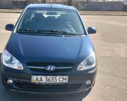 Синий Хендай Гетц, объемом двигателя 1.6 л и пробегом 354 тыс. км за 4500 $, фото 1 на Automoto.ua