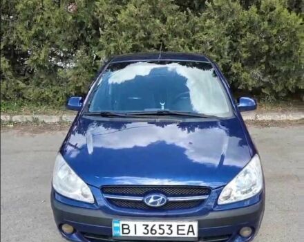 Синий Хендай Гетц, объемом двигателя 1.4 л и пробегом 170 тыс. км за 4700 $, фото 1 на Automoto.ua