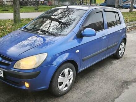 Синий Хендай Гетц, объемом двигателя 1.4 л и пробегом 215 тыс. км за 3499 $, фото 1 на Automoto.ua