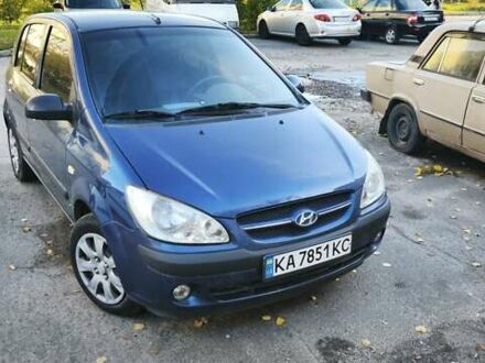 Синий Хендай Гетц, объемом двигателя 1.4 л и пробегом 211 тыс. км за 3750 $, фото 1 на Automoto.ua