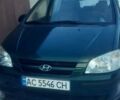 Зеленый Хендай Гетц, объемом двигателя 1.4 л и пробегом 200 тыс. км за 2950 $, фото 1 на Automoto.ua