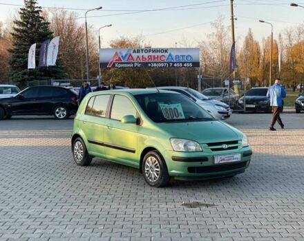Зеленый Хендай Гетц, объемом двигателя 1.3 л и пробегом 170 тыс. км за 4600 $, фото 1 на Automoto.ua
