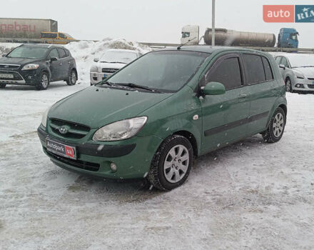 Зеленый Хендай Гетц, объемом двигателя 1.4 л и пробегом 142 тыс. км за 6890 $, фото 1 на Automoto.ua