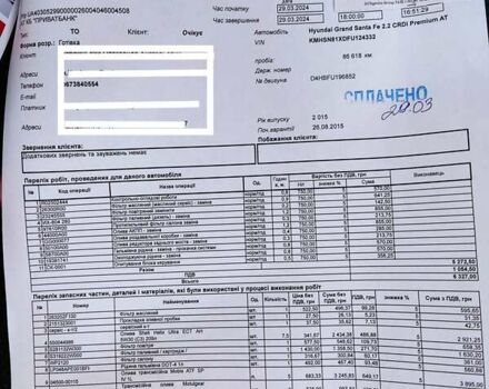 Белый Хендай Гранд Санта Фе, объемом двигателя 2.2 л и пробегом 88 тыс. км за 23700 $, фото 11 на Automoto.ua