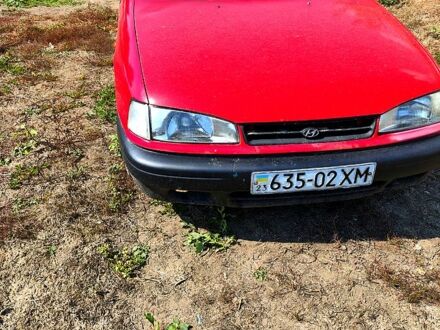 Красный Хендай Лантра, объемом двигателя 1.6 л и пробегом 240 тыс. км за 1200 $, фото 1 на Automoto.ua